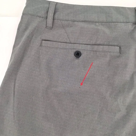 Ocean Current Men's Hybrid Gray Flat Front Shorts Size 40 - Picture 6 of 7